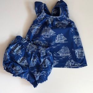 Hanna Andersson | Top and bloomers matching set